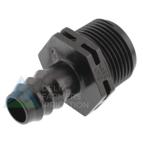 101003915 RIVULIS Adapter Barbed 16 x 3/4" Male Threaded Black